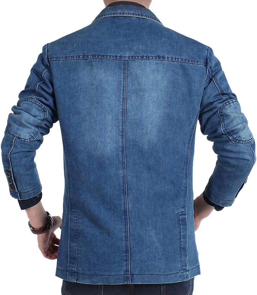 Mens Casual 2 Buttons Slim Fit Jacket Lightweight Formal Business Blazer Sport Coat - Image 2