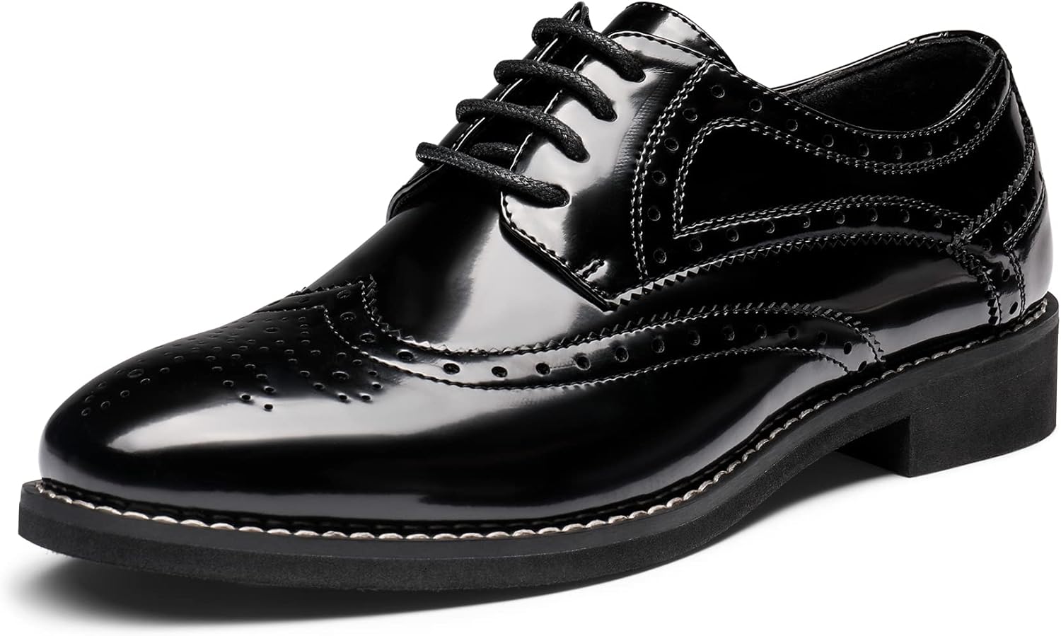Women's Classic Oxfords Lace Up Business Formal Wingtip Brogue Dress Shoes